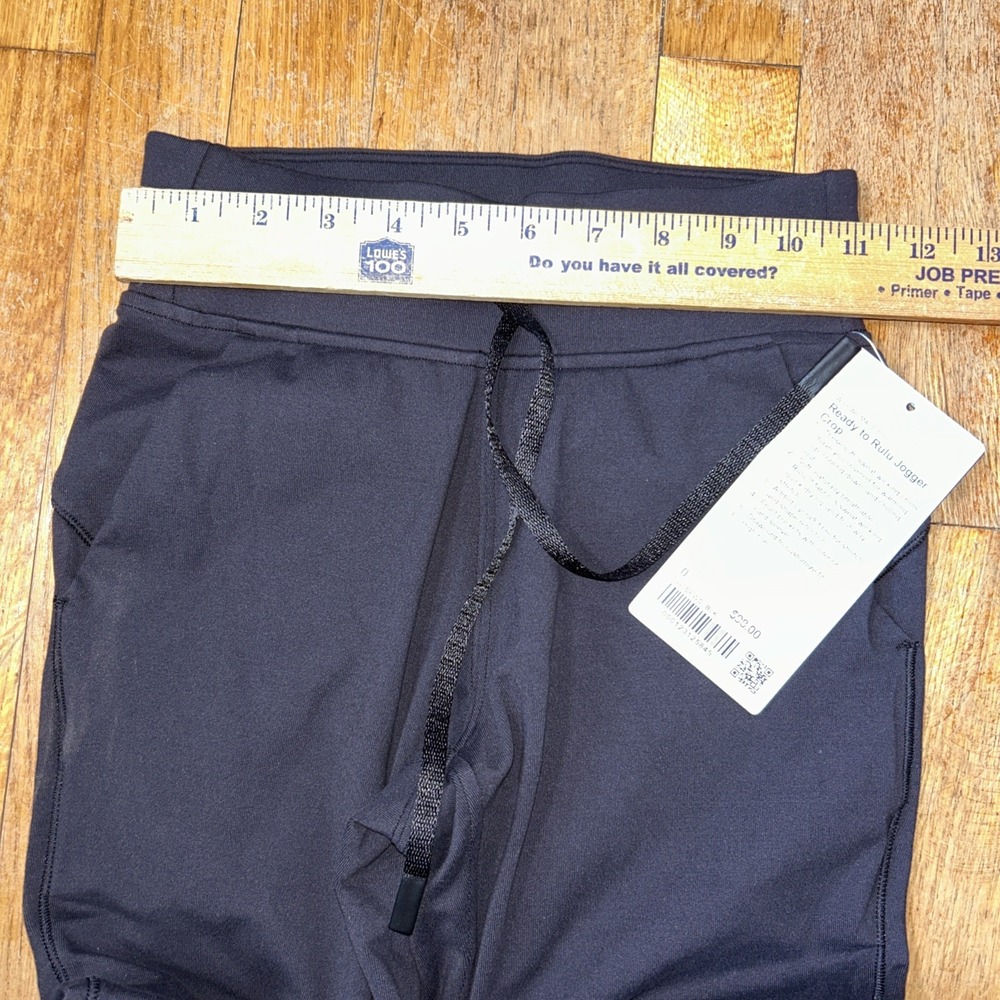 Lululemon Ready to Rulu Jogger Crop Black High Rise Pants LW6BEWS Size 0 NEW - Picture 8 of 8